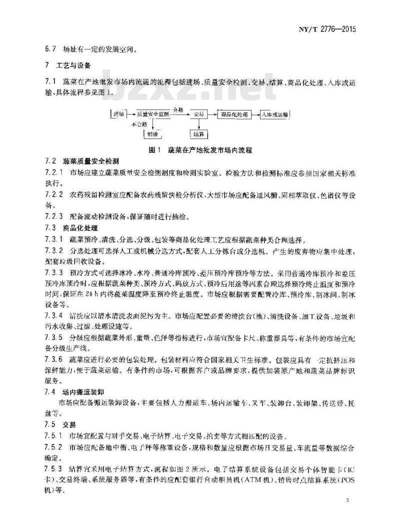 NY/T 2776-2015 蔬菜产地批发市场建设标准