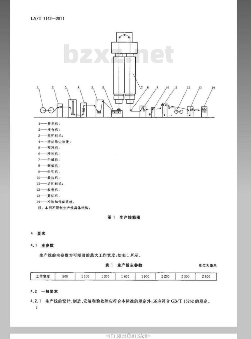 LY/T 1142-2011 立式浸渍干燥生产线