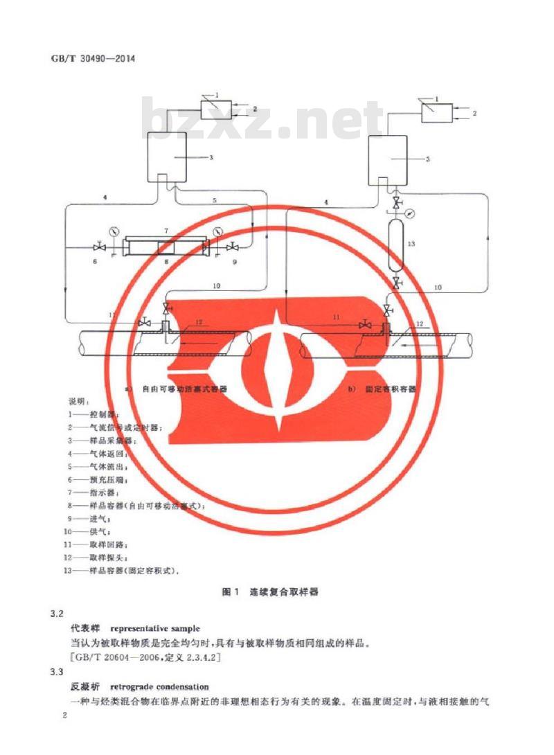 GB/T 30490-2014 天然气自动取样方法