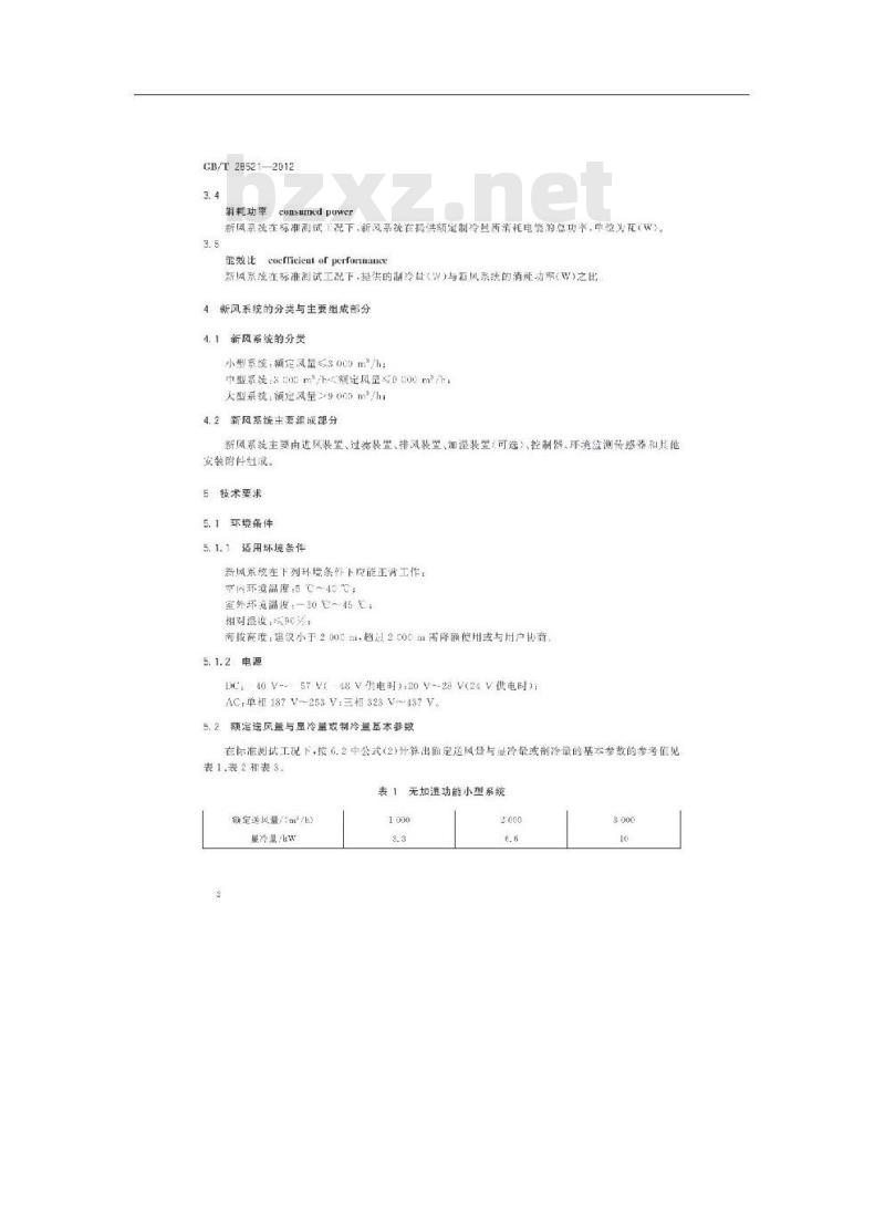 GB/T 28521-2012 通信局站用智能新风节能系统
