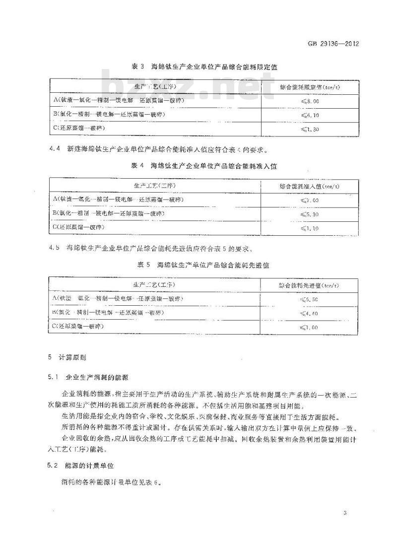 GB 29136-2012 海绵钛单位产品能源消耗限额