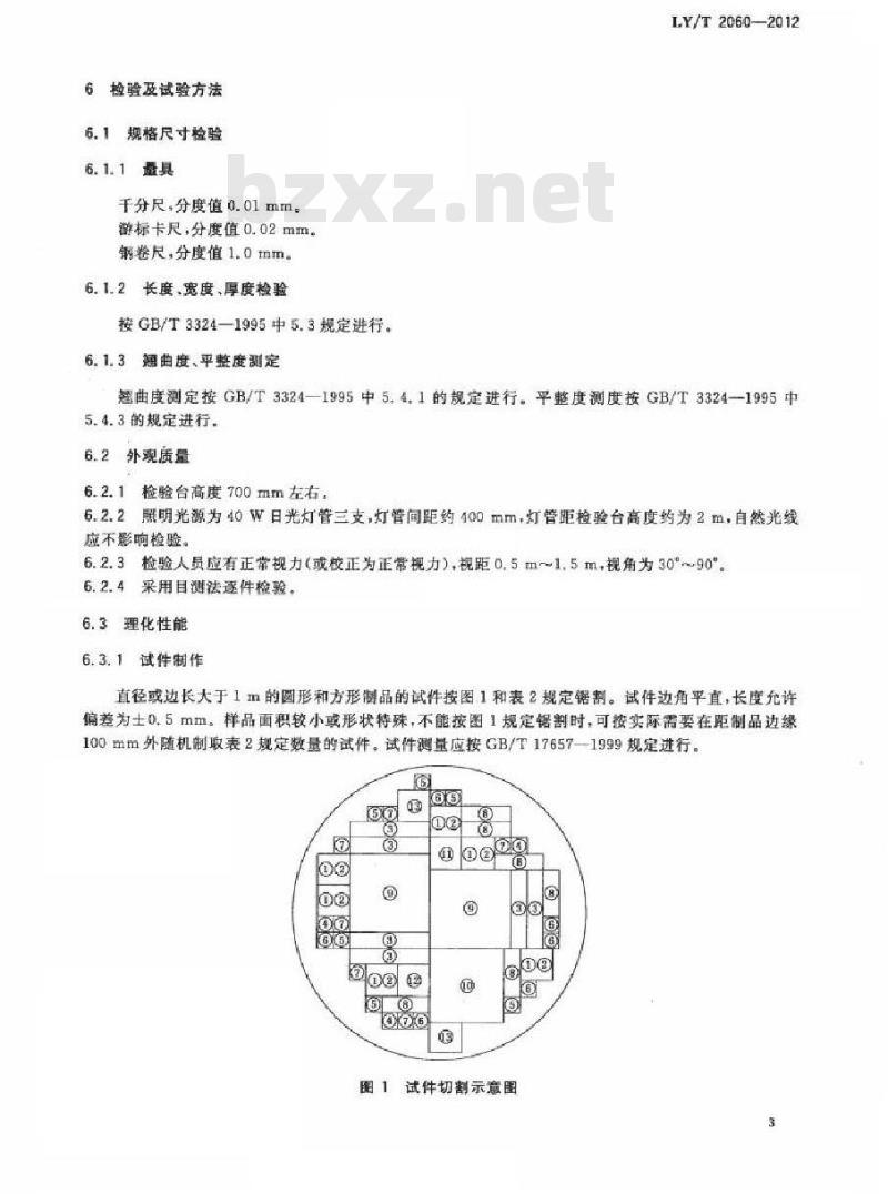 LY/T 2060-2012 室外用模压刨花制品