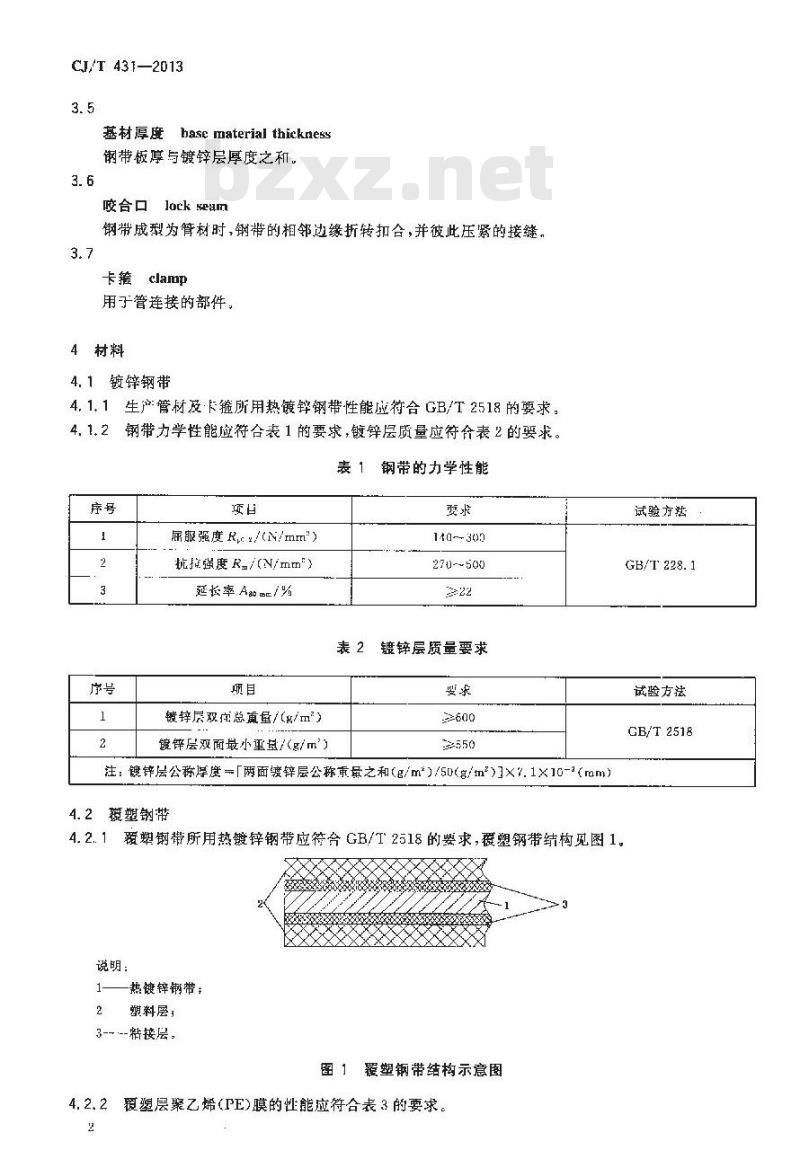 CJ/T 431-2013 排水用螺纹钢管