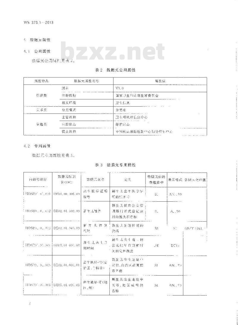 WS 376.1-2013 儿童保健基本数据集 第1部分：出生医学证明