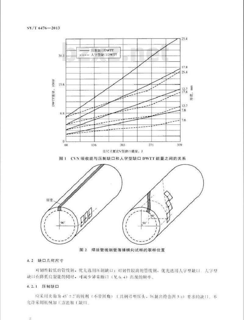 SY/T 6476-2013 管线钢管落锤撕裂试验方法