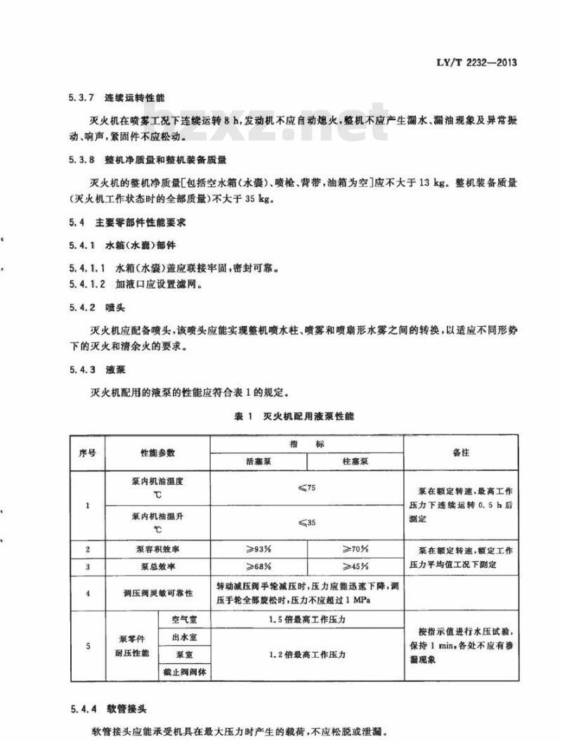 LY/T 2232-2013 林业机械 以汽油机为动力的背负式高压细水雾灭火机