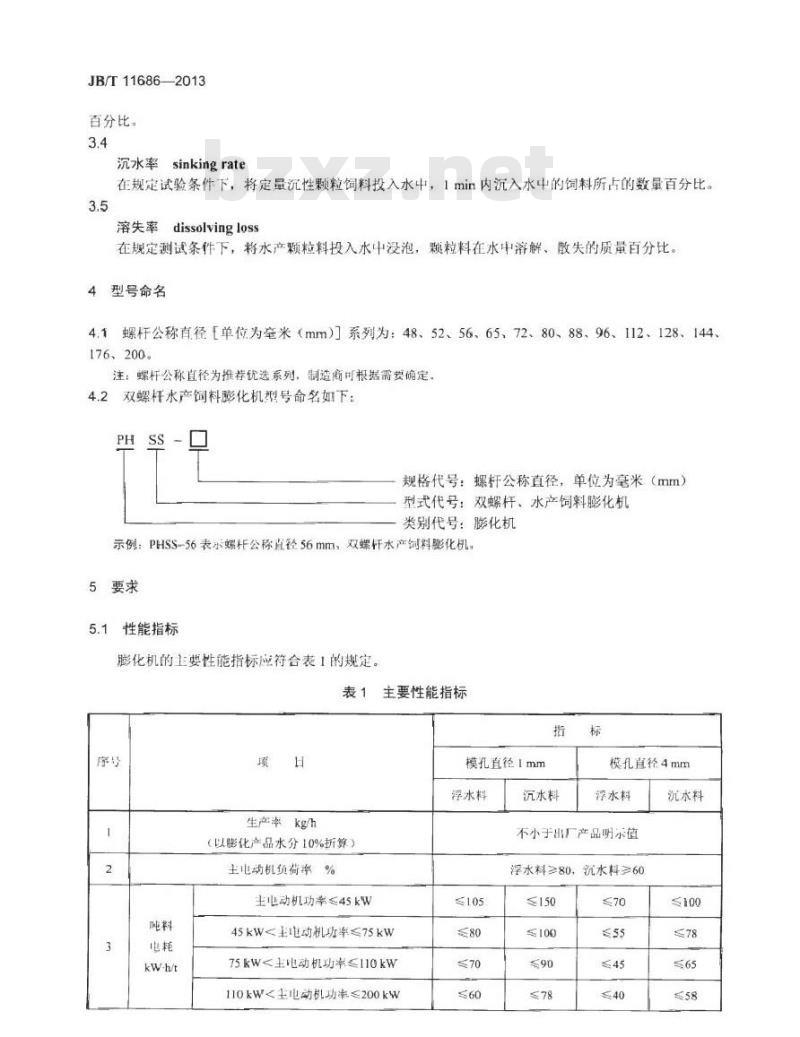 JB/T 11686-2013 双螺杆水产饲料膨化机