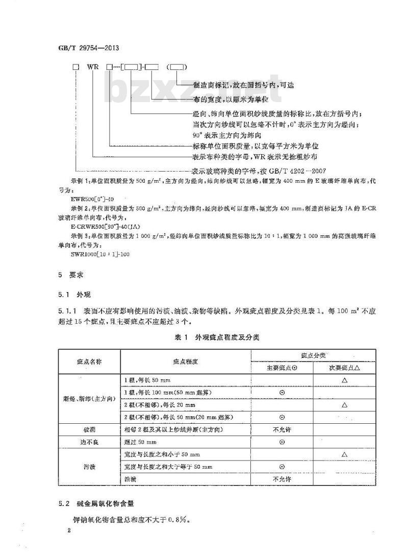 GB/T 29754-2013 玻璃纤维机织单向布