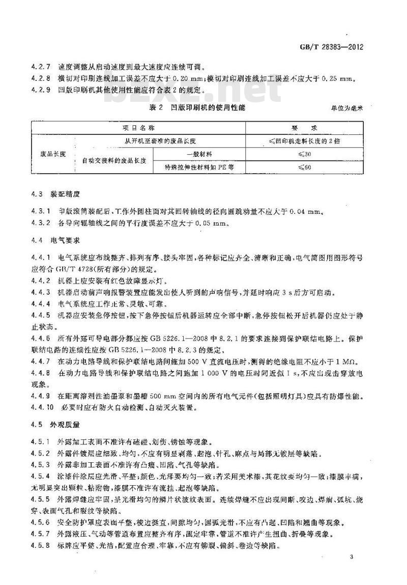 GB/T 28383-2012 卷筒料凹版印刷机