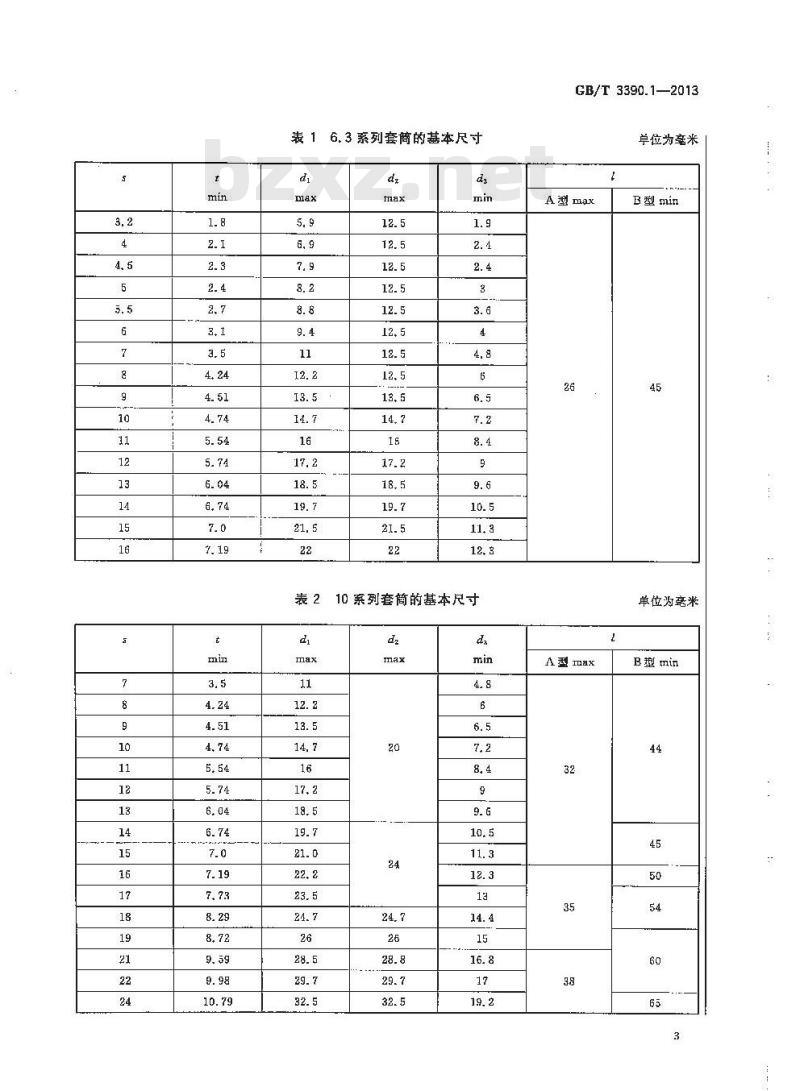 GB/T 3390.1-2013 手动套筒扳手 套筒