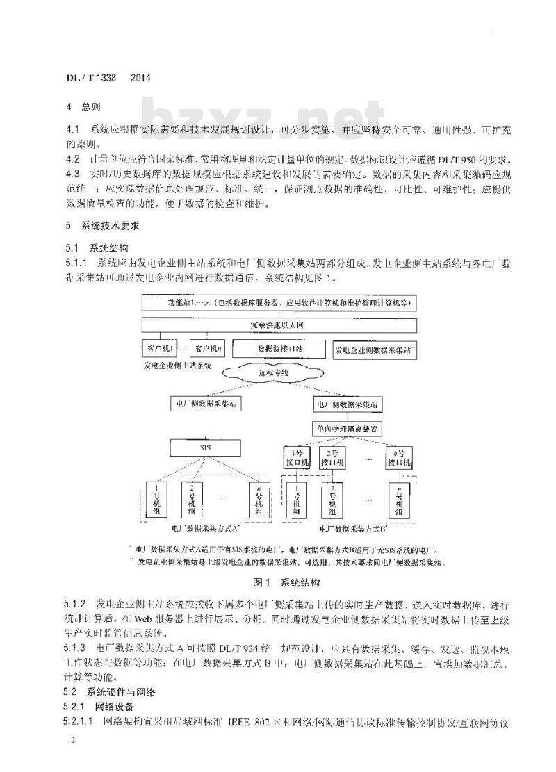 DL/T 1338-2014 发电企业生产实时监管信息系统技术条件