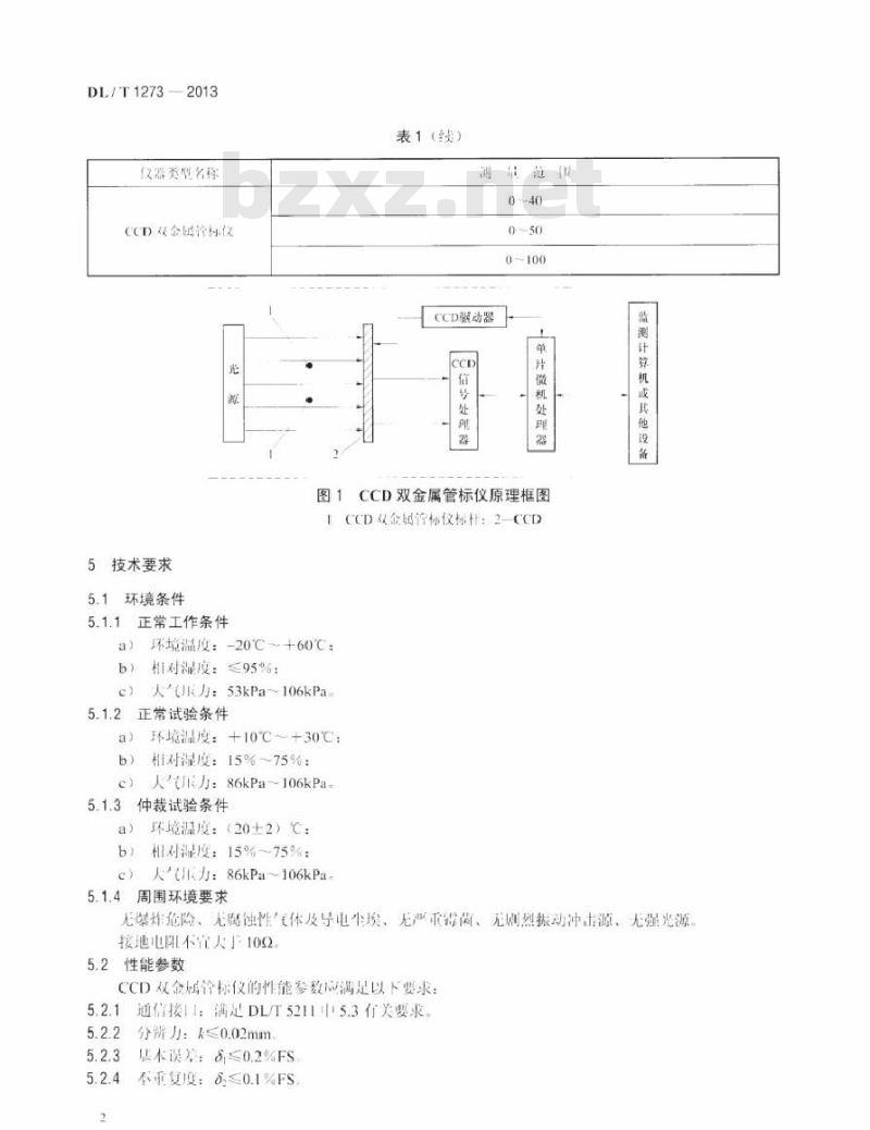 DL/T 1273-2013 光电式(CCD)双金属管标仪