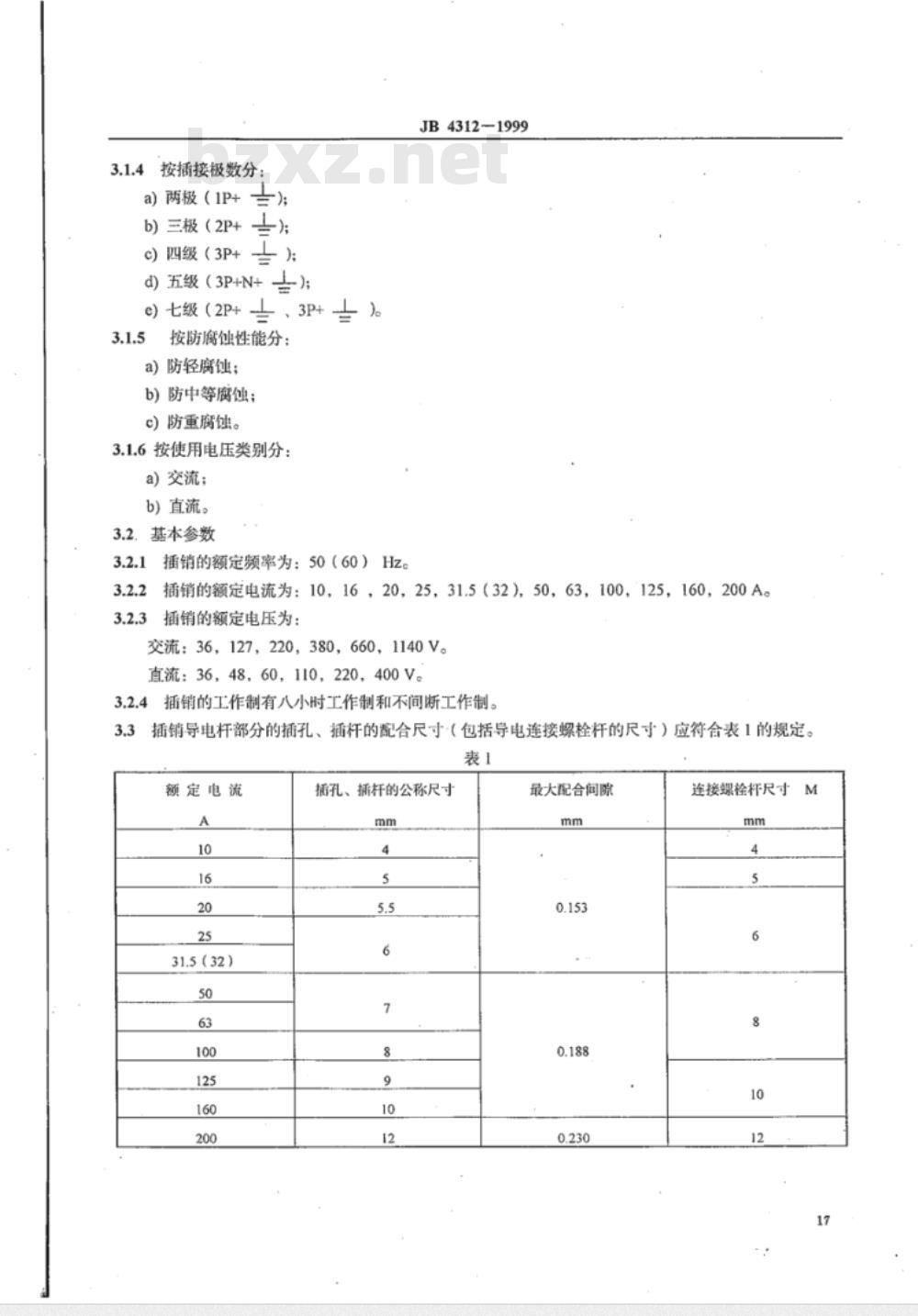 JB/T 4312-1999 隔爆型插销
