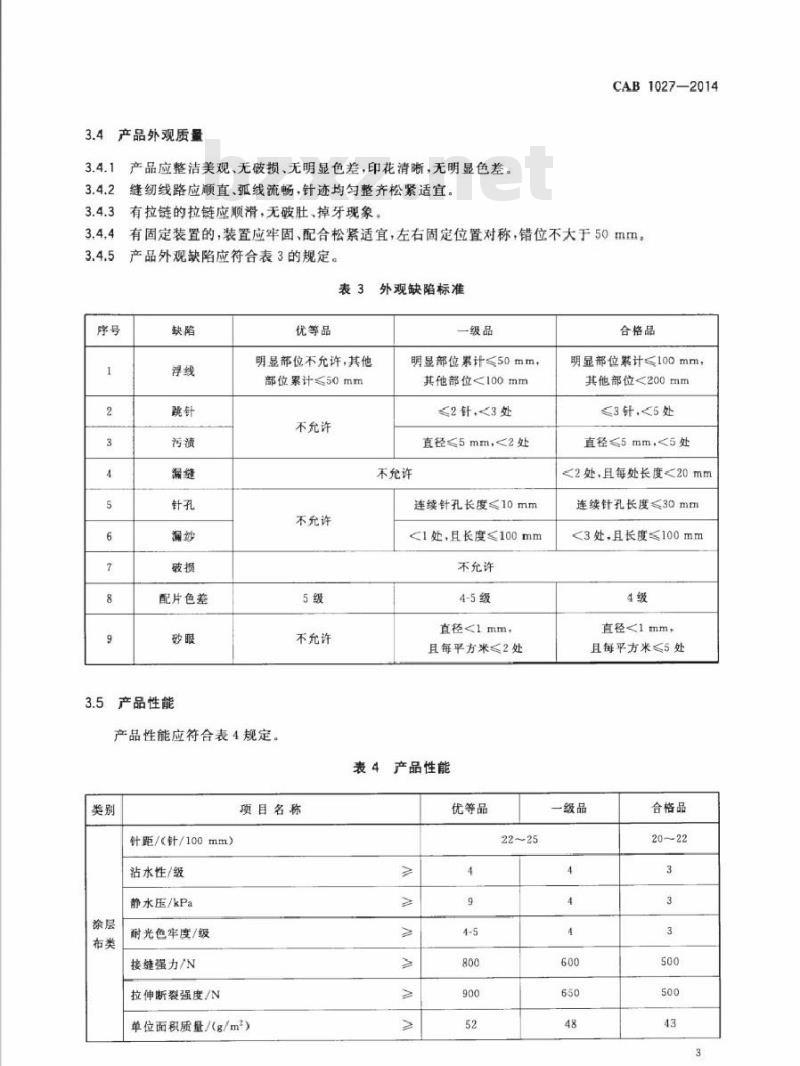 CAB 1027-2014 汽车罩
