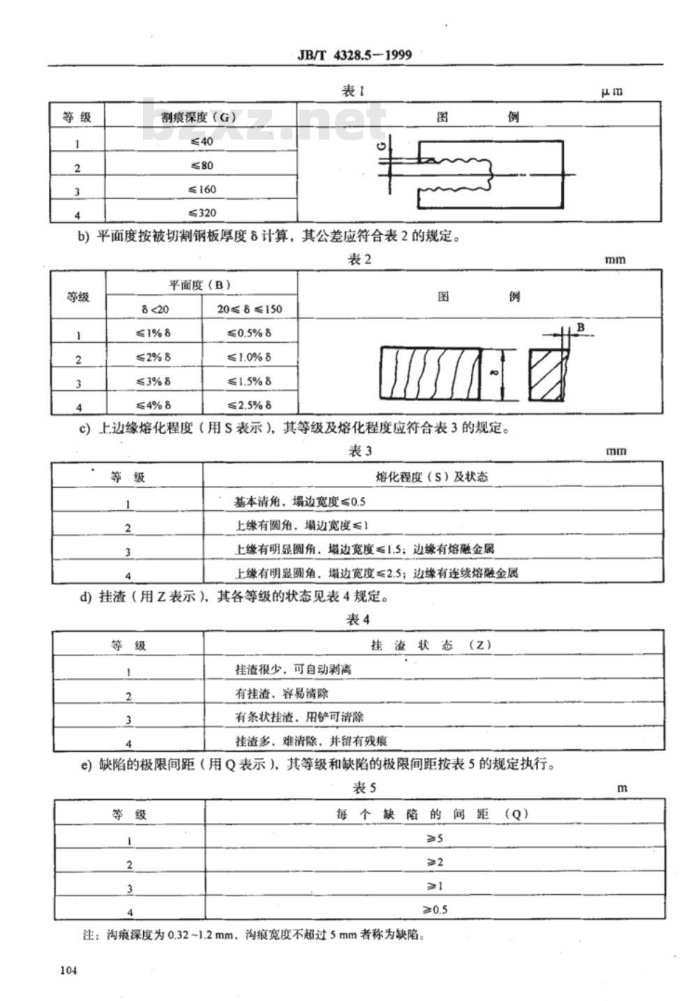JB/T 4328.5-1999 电工专用设备 焊接件通用技术条件