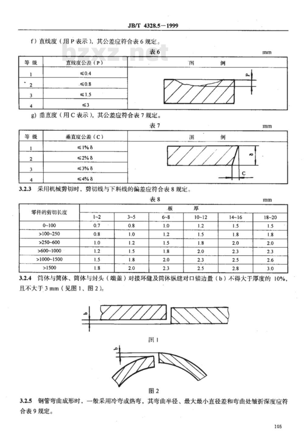 JB/T 4328.5-1999 电工专用设备 焊接件通用技术条件
