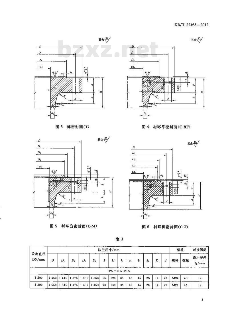 GB/T 29465-2012 浮头式热交换器用外头盖侧法兰