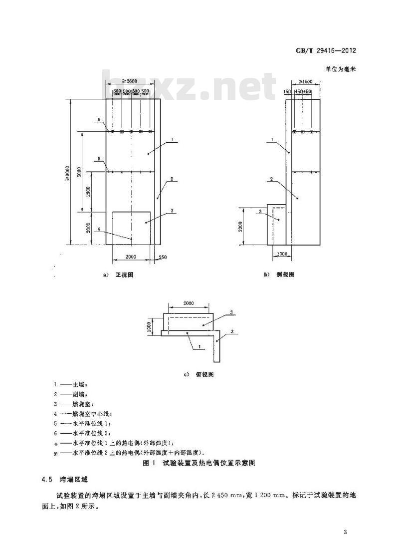 GB/T 29416-2012 建筑外墙外保温系统的防火性能试验方法