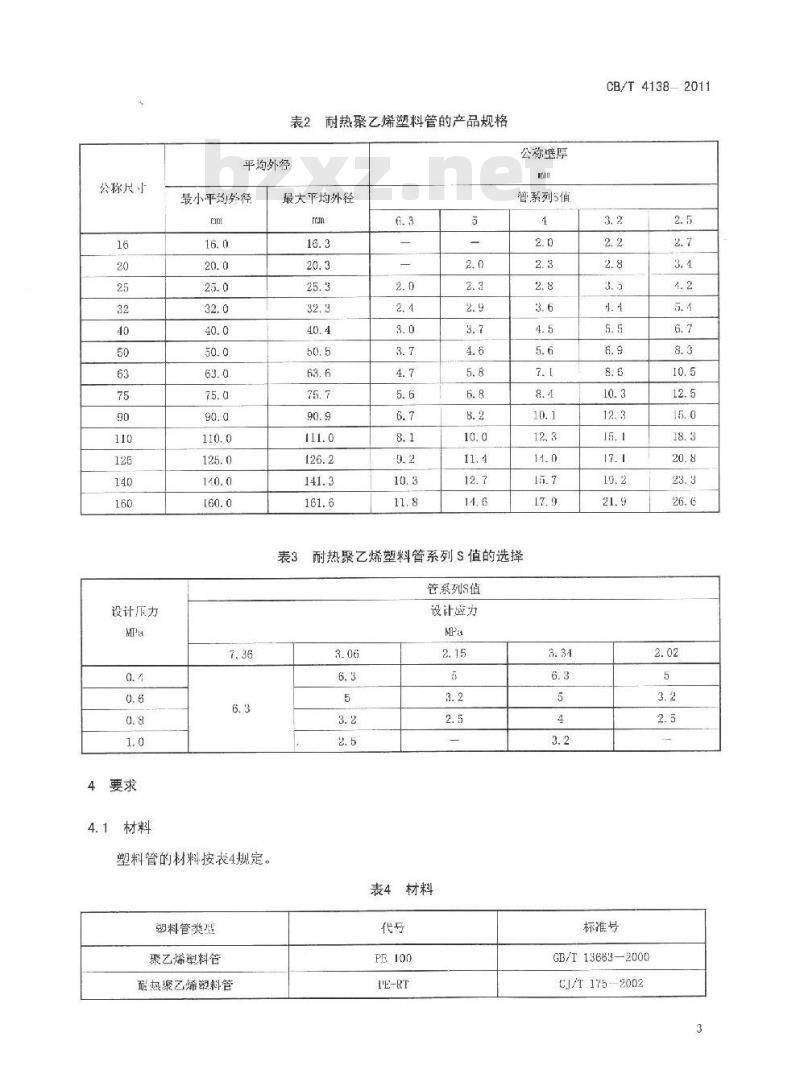 CB/T 4138-2011 船用生活给排水塑料管