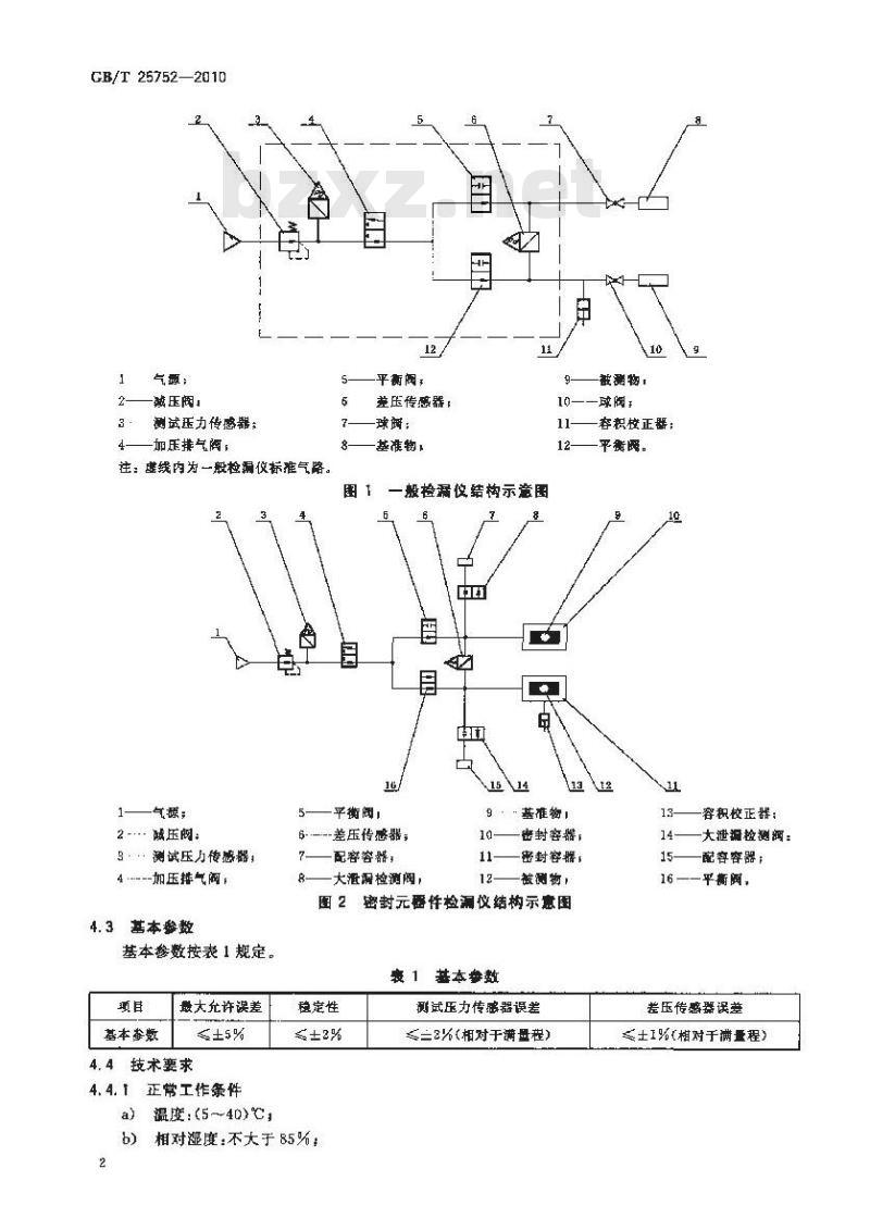 GB/T 25752-2010 差压式气密检漏仪