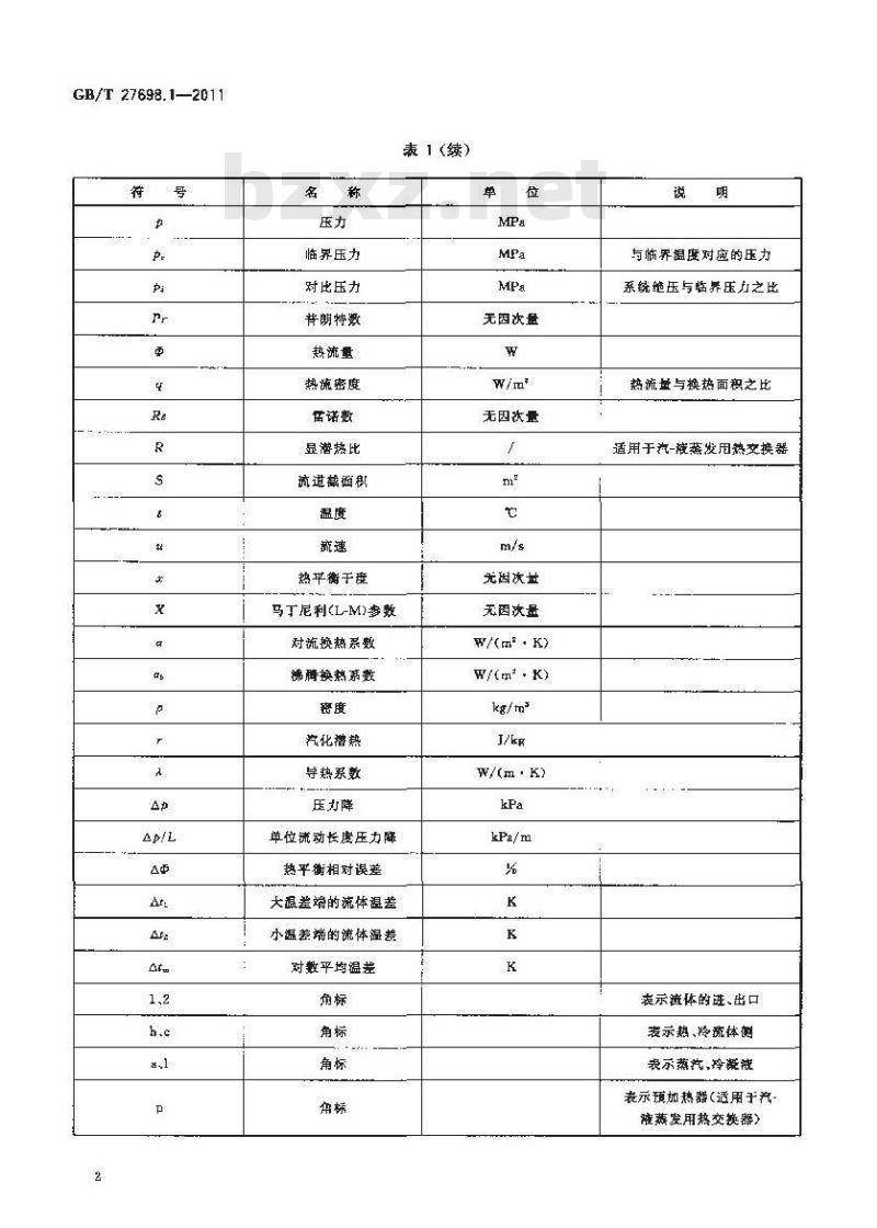 GB/T 27698.1-2011 热交换器及传热元件性能测试方法 第1部分:通用要求
