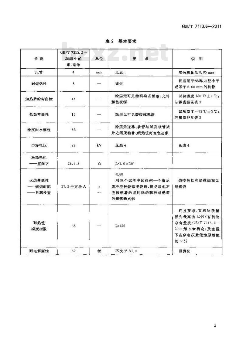 GB/T 7113.6-2011 绝缘软管 第6部分:聚氨脂(PUR)玻璃纤维软管