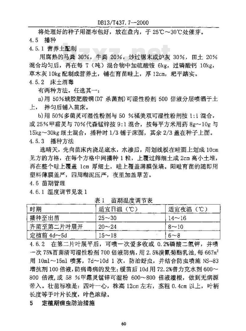 DB13/T 437.7-2000 西葫芦病虫安全控害技术规程