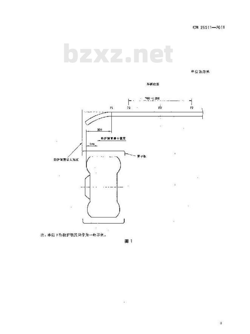 GB 26511-2011 商用车前下部防护要求