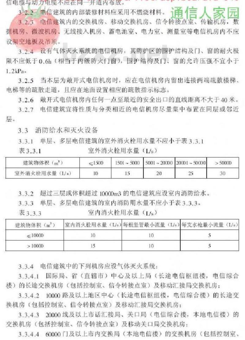 YD 5002-2005 邮电建筑防火设计标准