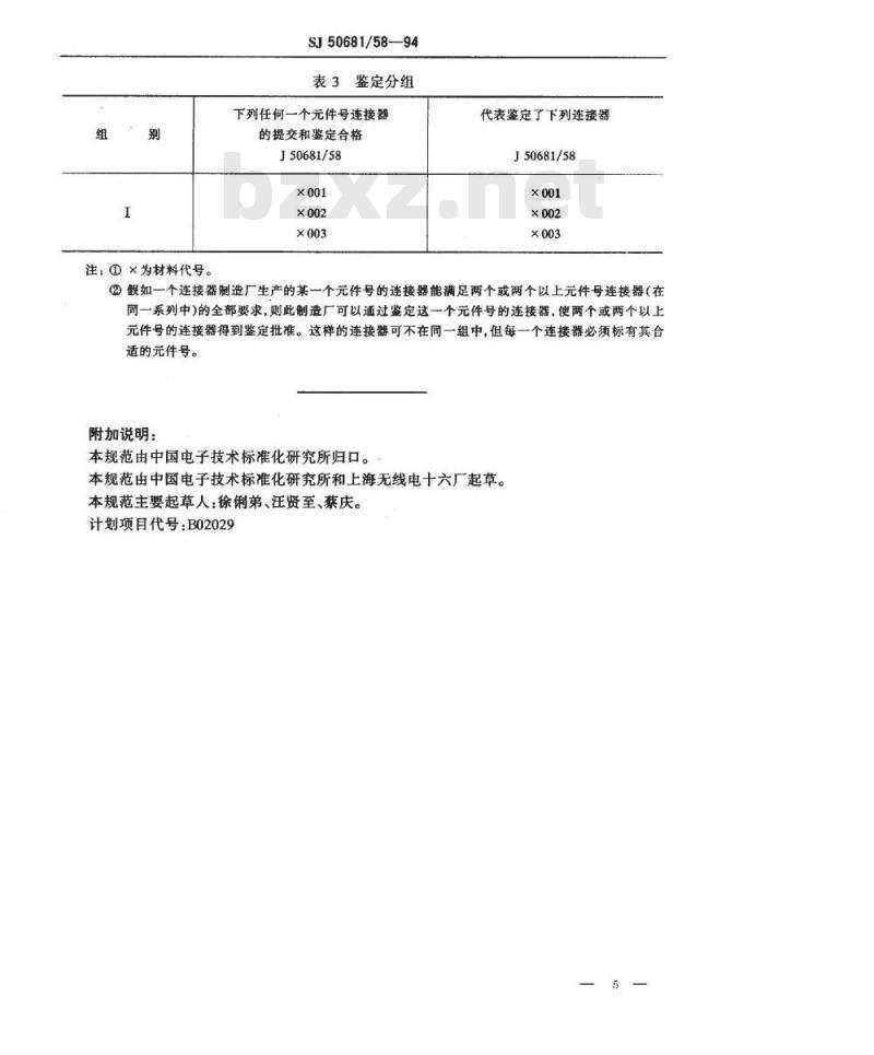 SJ 50681.58-1994 SMA系列(不接电缆)插孔接触件印制电路板用直角2级射频同轴插座连接器详细规范
