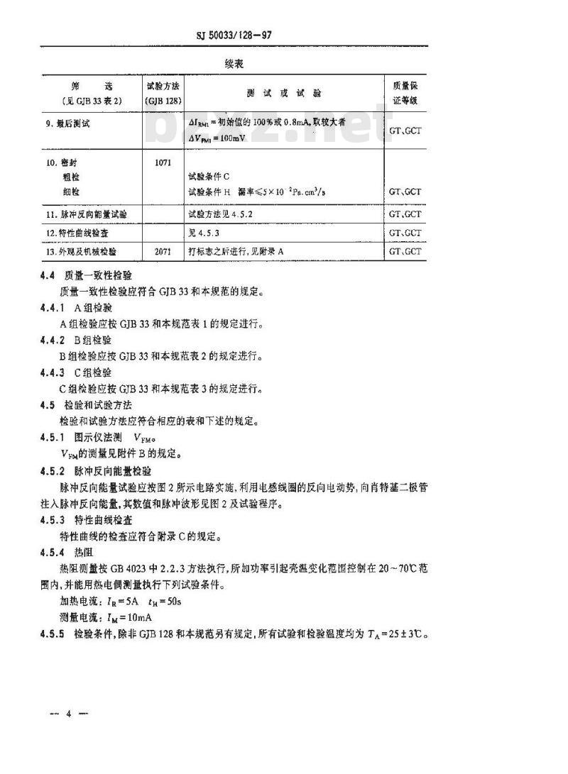 SJ 50033.128-1997 半导体分立器件 2DK15型硅肖特基开关整流二极管详细规范