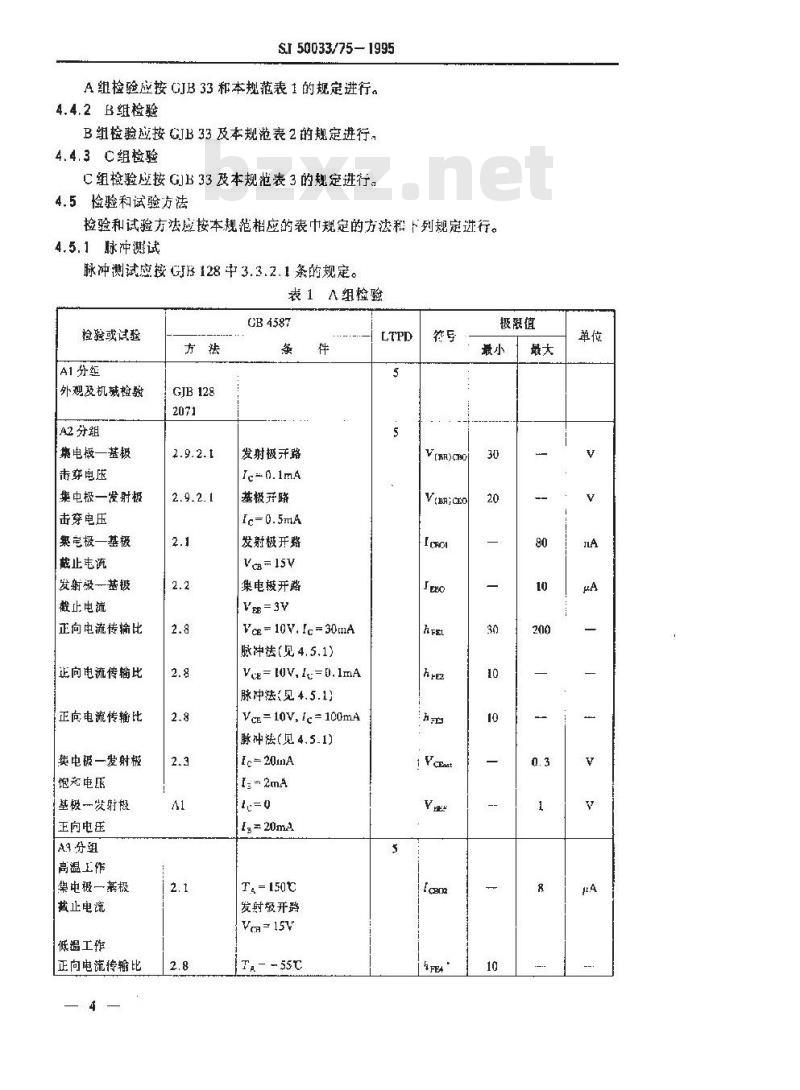 SJ 50033.75-1995 半导体分立器件 3DG135型硅超高频小功率晶体管详细规范