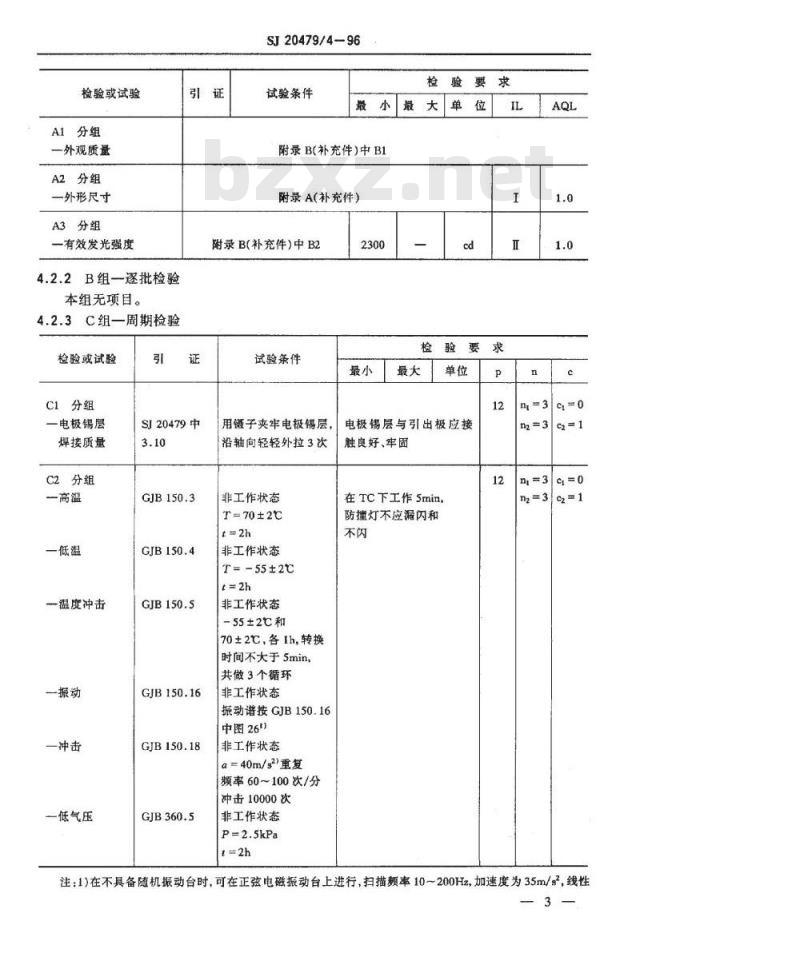 SJ 20479.4-1996 XMH61.2-42型飞机防撞灯详细规范