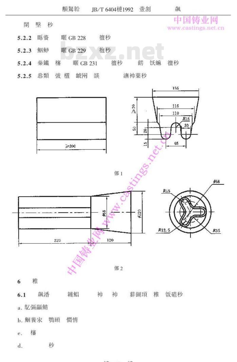 JB/T 404-1992 大型高锰钢铸件