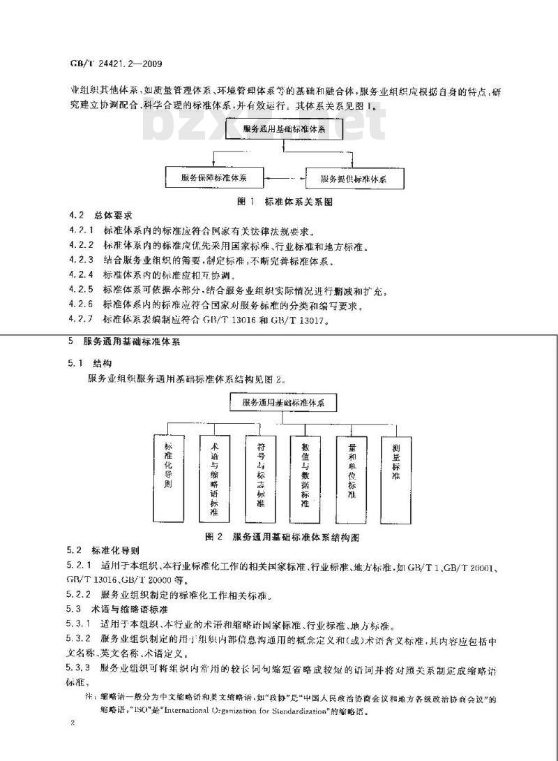 GB/T 24421.2-2009  服务业组织标准化工作指南 第2部分：标准体系