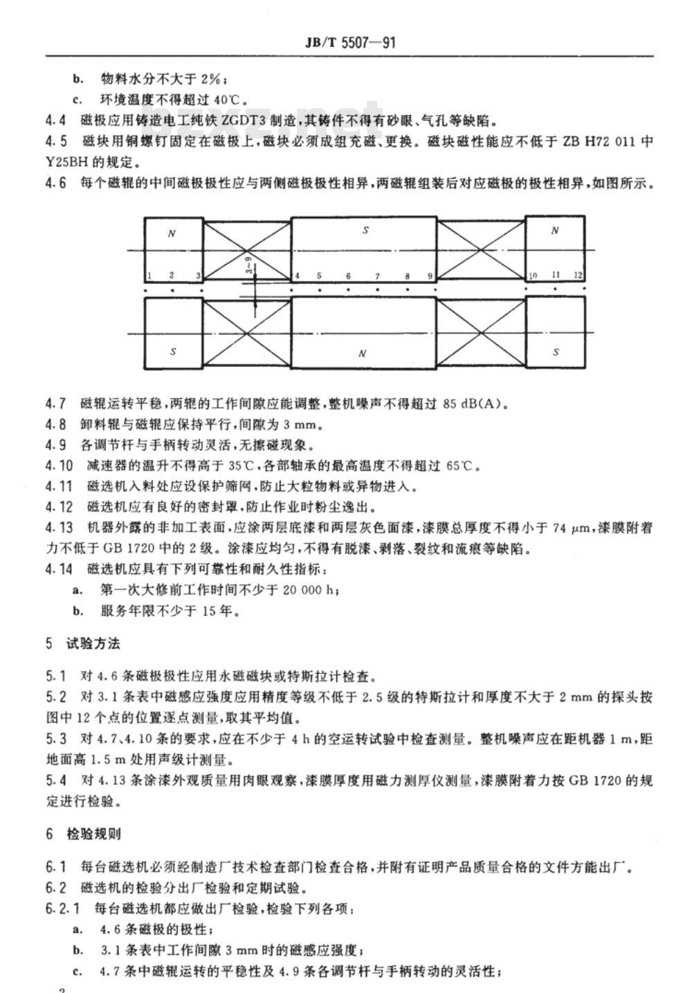 JB/T 5507-1991 CGR-54永磁双辊强磁选机