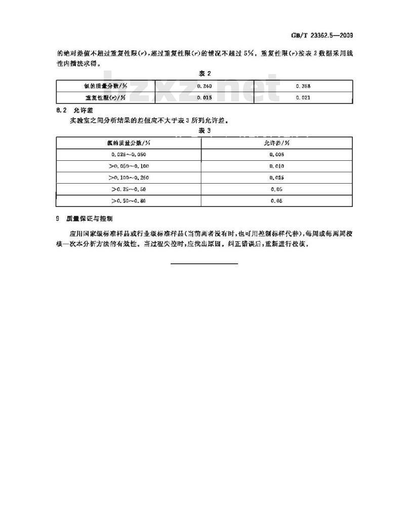 GB/T 23362.5-2009 高纯氢氧化铟化学分析方法 第5部分：氯量的测定 硫氰酸汞分光光度法