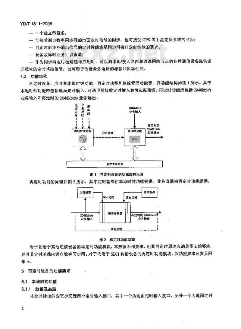 YD/T 1811-2008 2048kbit/s再定时设备技术要求及测试方法