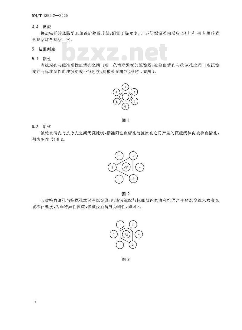 SN/T 1395.2-2005 禽衣原体病琼脂免疫扩散试验操作规程