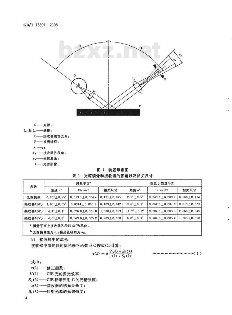 GB/T 13891-2008 建筑饰面材料镜向光泽度测定方法