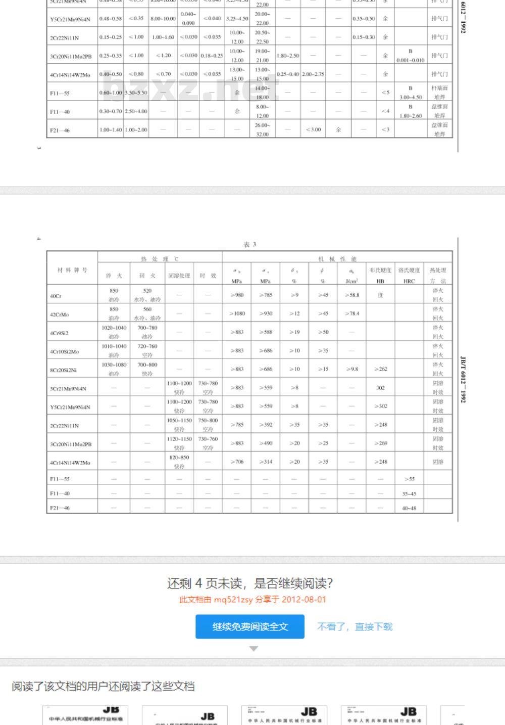 JB/T 6012-1992 内燃机进、排气门 技术条件