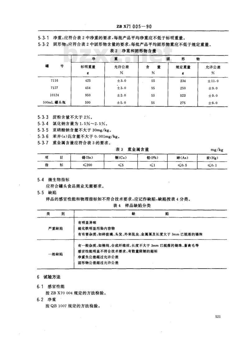 ZB X 71005-1990 猪肉香肠罐头