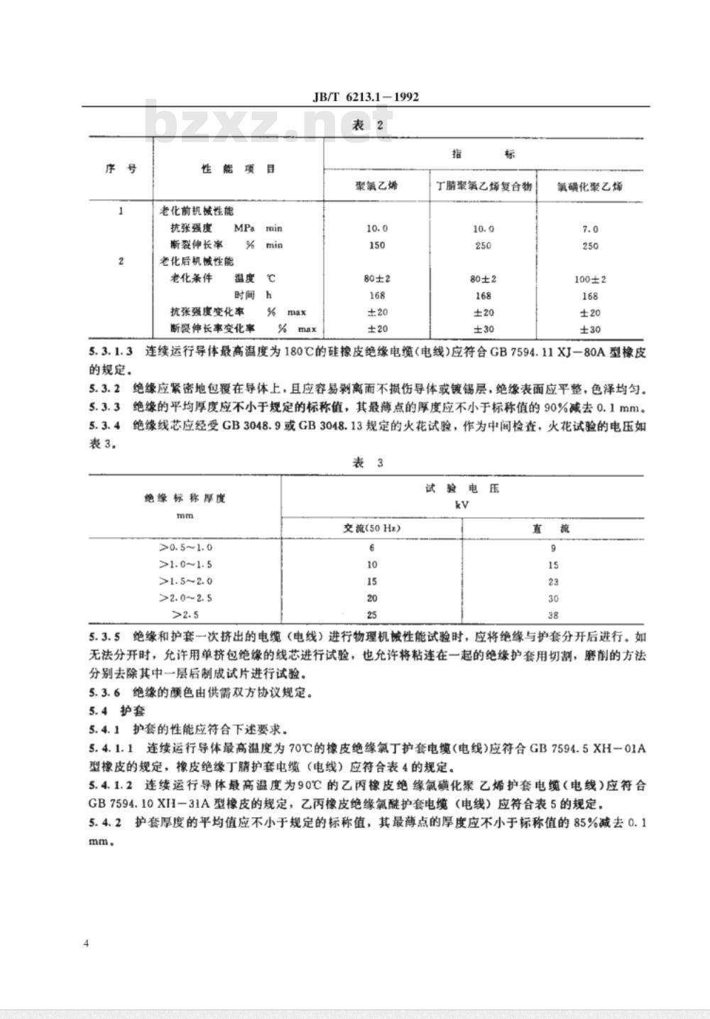 JB/T 6213.1-1992 电机绕组引接软电缆和软线 第1 部分 一般规定