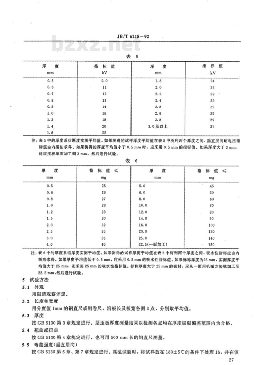 JB/T 6218-1992 聚胺- 酰亚胺层压玻璃布板