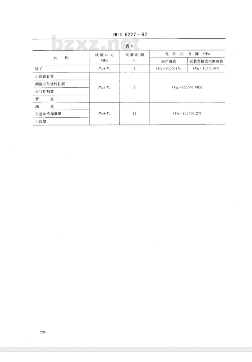JB/T 6227-1992 氢冷电机 密封性检验方法及评定