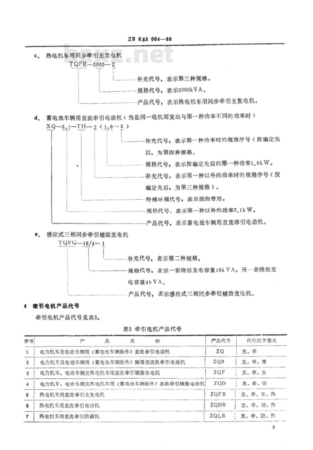 JB/T 6480.2-1999 牵引电机 产品型号编制方法