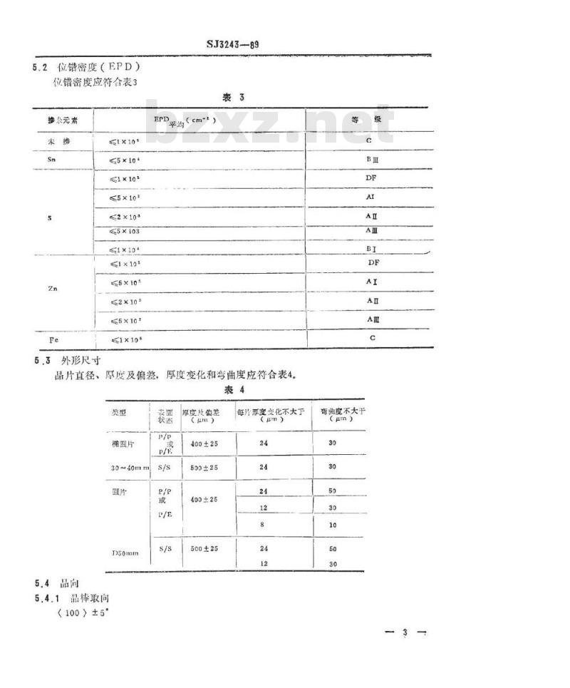 SJ 3243-1989 磷化铟单晶棒及片
