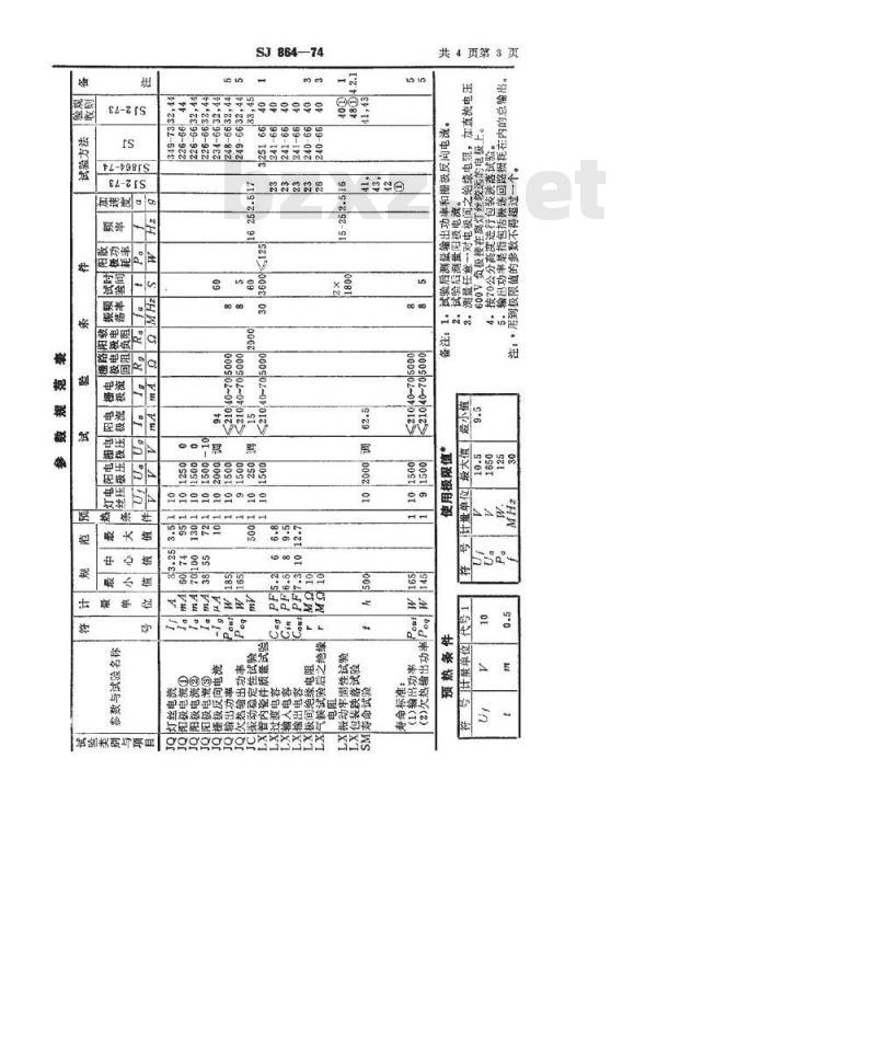 SJ 864-1974 FU-5发射三极管