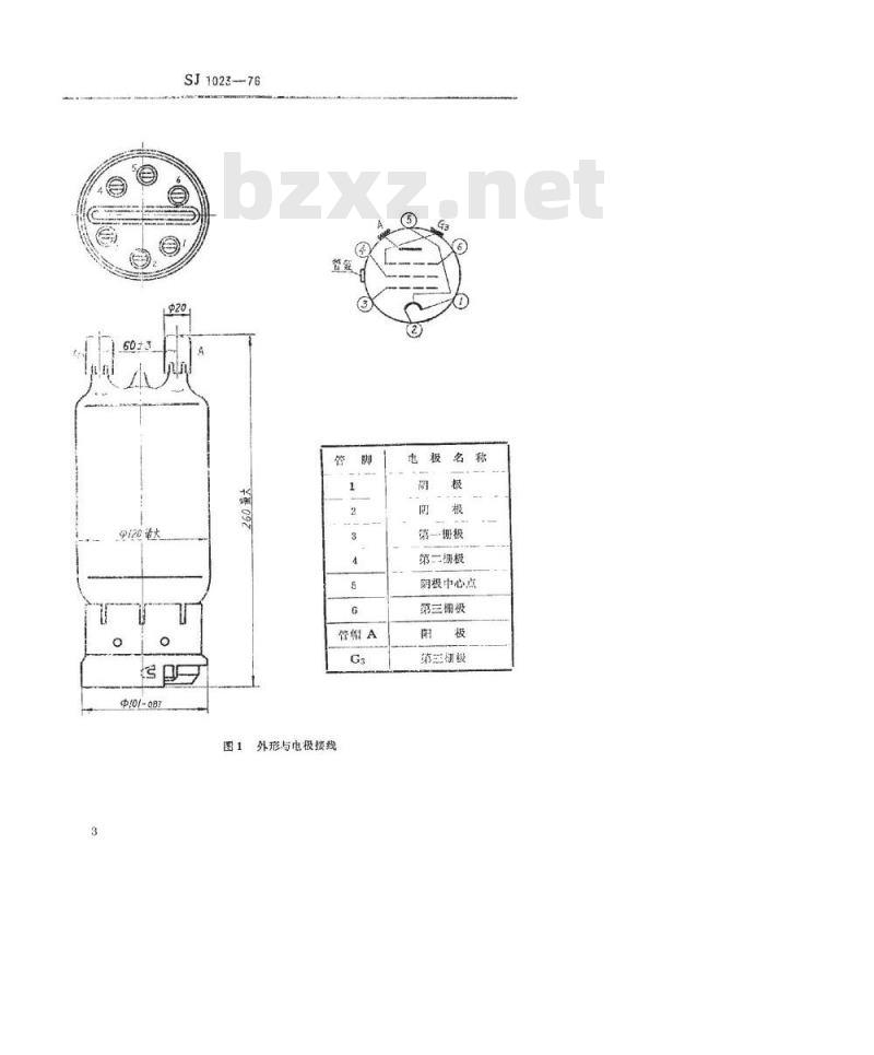 SJ 1023-1976 FU-81型电子管