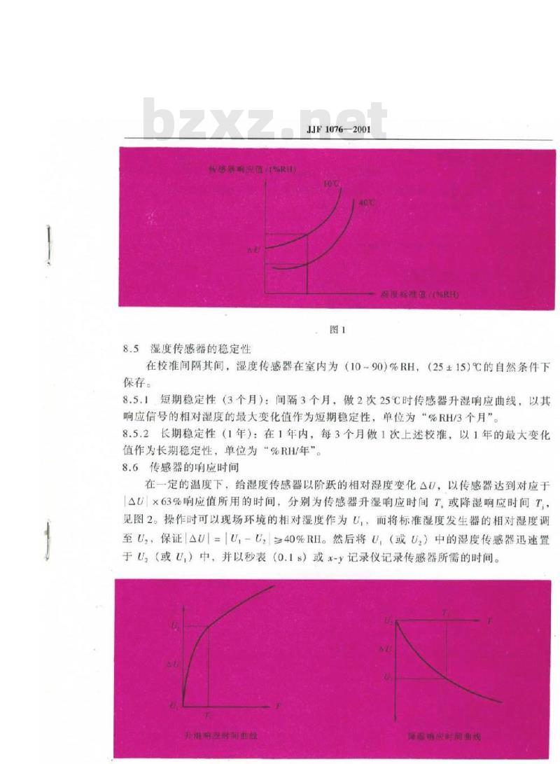 JJF 1076-2001 湿度传感器校准规范
